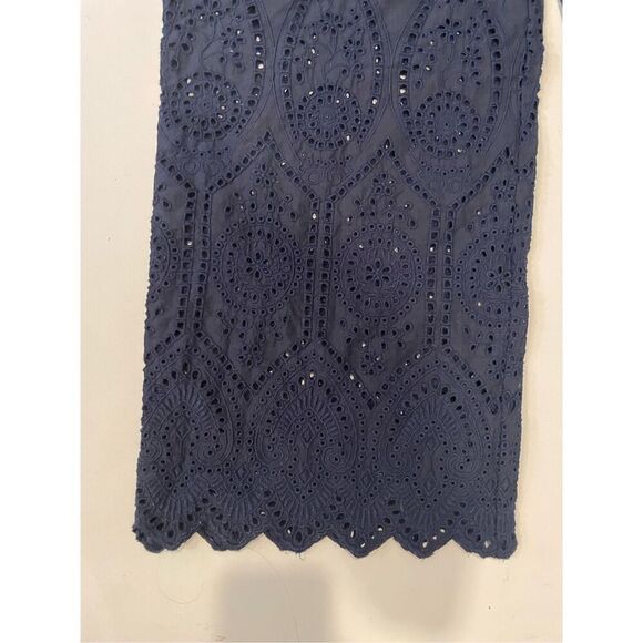 NWT Madison Mathews Wide Leg Eyelet Pant 100% Cotton XL Pull On - Picture 2 of 5